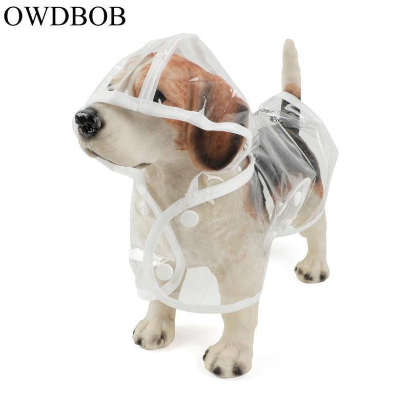 StarDoggie - Capa de Chuva Transparente Impermeável Pet